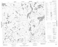 064I02 Allan Lake Canadian topographic map, 1:50,000 scale