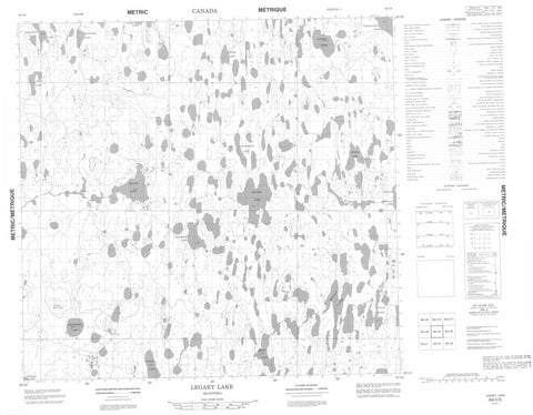 064I05 Legary Lake Canadian topographic map, 1:50,000 scale