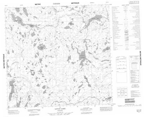 064I10 Lovat Lake Canadian topographic map, 1:50,000 scale