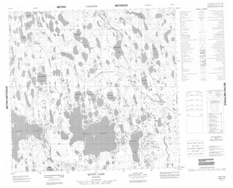 064I11 Quinn Lake Canadian topographic map, 1:50,000 scale