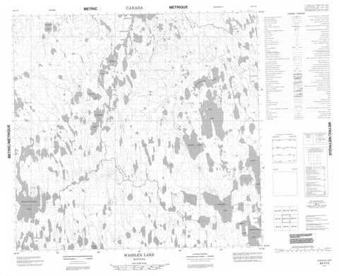 064I12 Wasslen Lake Canadian topographic map, 1:50,000 scale