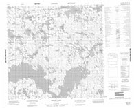 064I13 Dawes Lake Canadian topographic map, 1:50,000 scale