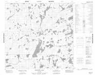 064J10 Shewfelt Lake Canadian topographic map, 1:50,000 scale