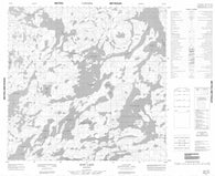 064J14 Bain Lake Canadian topographic map, 1:50,000 scale
