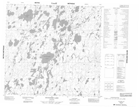 064K02 Ducharme Lake Canadian topographic map, 1:50,000 scale
