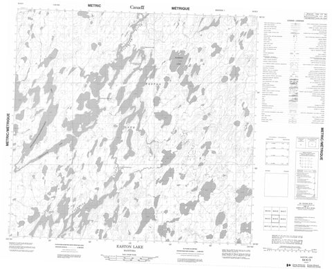 064K03 Easton Lake Canadian topographic map, 1:50,000 scale
