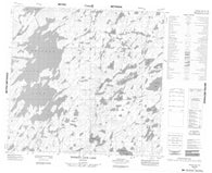 064K05 Whiskey Jack Lake Canadian topographic map, 1:50,000 scale