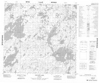 064K16 Stevens Lake Canadian topographic map, 1:50,000 scale