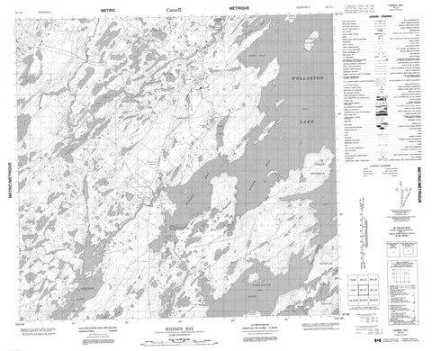 064L04 Hidden Bay Canadian topographic map, 1:50,000 scale