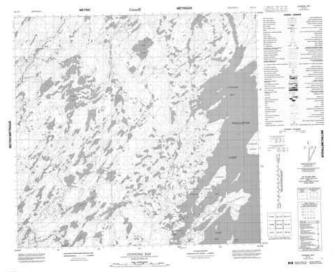064L05 Cunning Bay Canadian topographic map, 1:50,000 scale