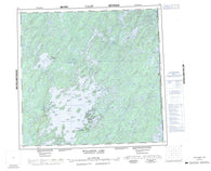 064L Wollaston Lake Canadian topographic map, 1:250,000 scale