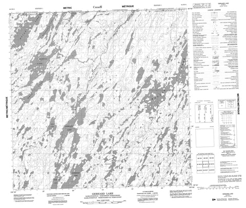064M14 Gebhard Lake Canadian topographic map, 1:50,000 scale