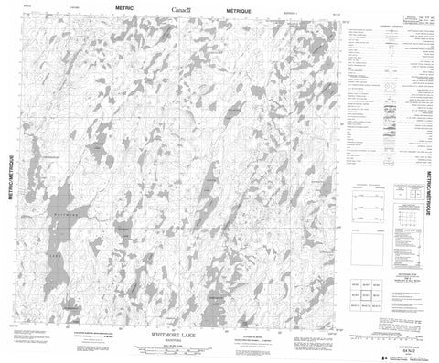 064N02 Whitmore Lake Canadian topographic map, 1:50,000 scale
