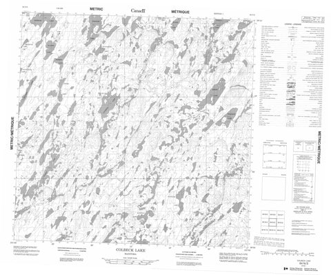 064N03 Colbeck Lake Canadian topographic map, 1:50,000 scale