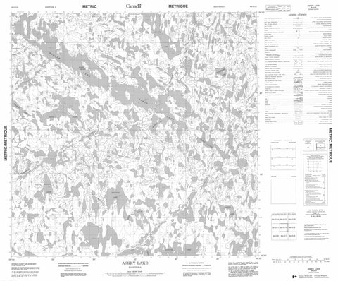 064O10 Askey Lake Canadian topographic map, 1:50,000 scale