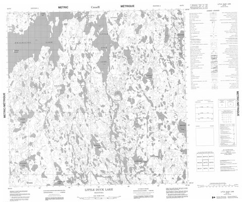 064P05 Little Duck Lake Canadian topographic map, 1:50,000 scale