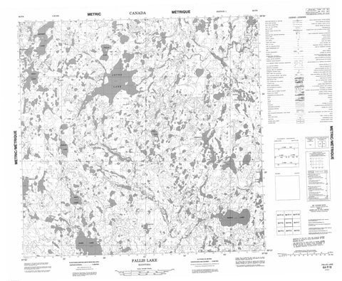 064P06 Fallis Lake Canadian topographic map, 1:50,000 scale