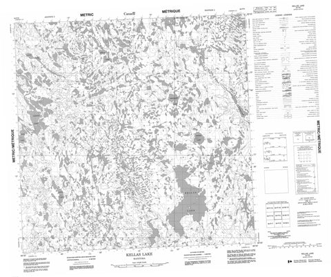 064P09 Kellas Lake Canadian topographic map, 1:50,000 scale