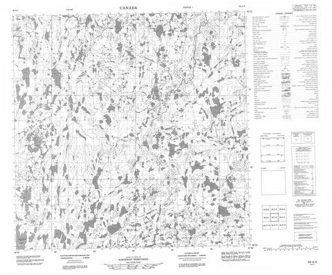 065A04 No Title Canadian topographic map, 1:50,000 scale