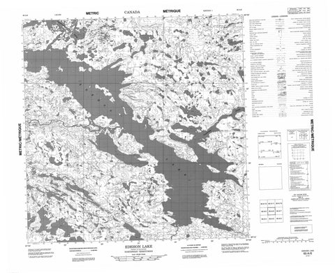 065A06 Edehon Lake Canadian topographic map, 1:50,000 scale