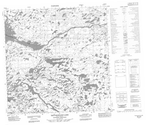 065A09 Thuchonilini Lake Canadian topographic map, 1:50,000 scale