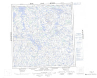 065A Edehon Lake Canadian topographic map, 1:250,000 scale