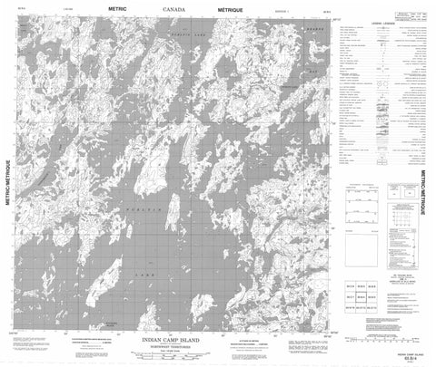 065B04 Indian Camp Island Canadian topographic map, 1:50,000 scale