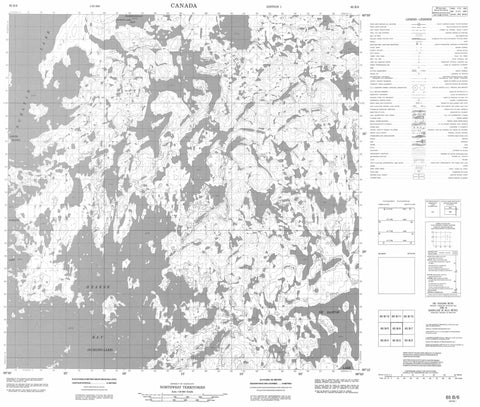 065B06 No Title Canadian topographic map, 1:50,000 scale