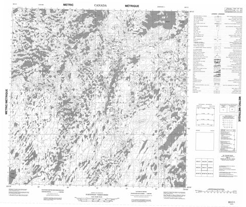 065C01 No Title Canadian topographic map, 1:50,000 scale