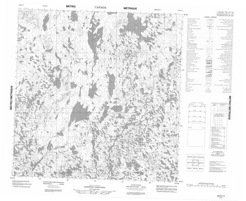 065C11 No Title Canadian topographic map, 1:50,000 scale