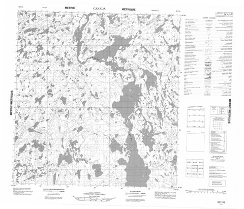 065F15 No Title Canadian topographic map, 1:50,000 scale