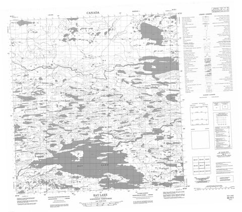 065H01 Ray Lake Canadian topographic map, 1:50,000 scale