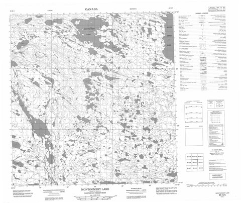 065H05 Montgomery Lake Canadian topographic map, 1:50,000 scale