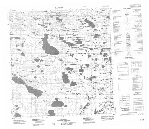 065H08 No Title Canadian topographic map, 1:50,000 scale