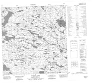 065H10 Harling Lake Canadian topographic map, 1:50,000 scale