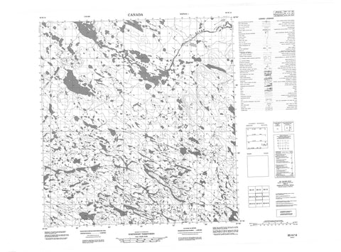 065H14 No Title Canadian topographic map, 1:50,000 scale