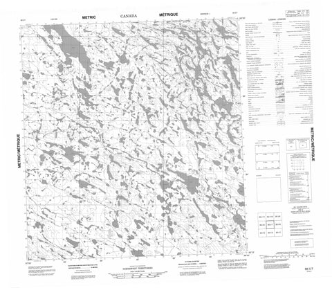 065I07 No Title Canadian topographic map, 1:50,000 scale