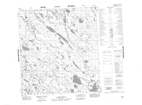 065I09 No Title Canadian topographic map, 1:50,000 scale