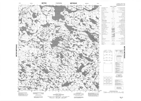 065J03 No Title Canadian topographic map, 1:50,000 scale