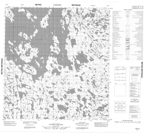 065J04 No Title Canadian topographic map, 1:50,000 scale