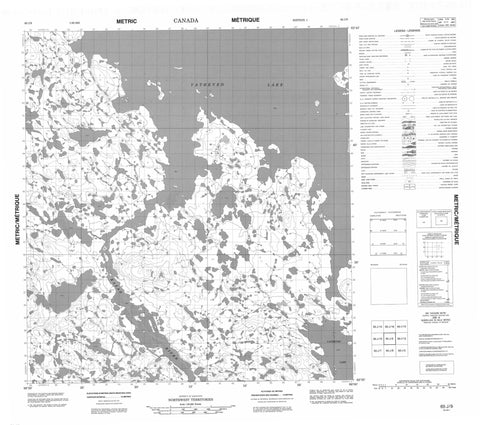 065J09 No Title Canadian topographic map, 1:50,000 scale