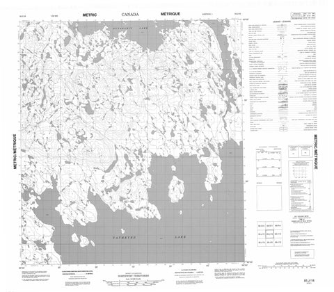 065J16 No Title Canadian topographic map, 1:50,000 scale