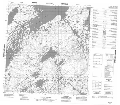 065K04 No Title Canadian topographic map, 1:50,000 scale