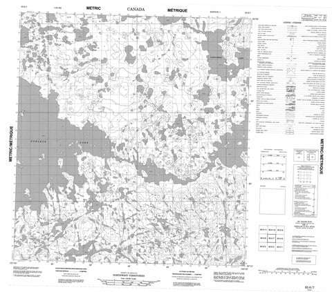 065K07 No Title Canadian topographic map, 1:50,000 scale