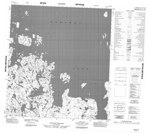 065K13 No Title Canadian topographic map, 1:50,000 scale