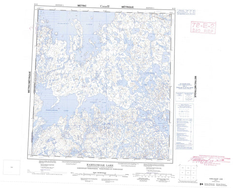 065K Kamilukuak Lake Canadian topographic map, 1:250,000 scale