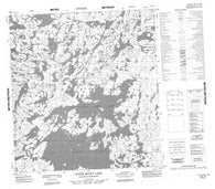 065L08 Little Rocky Lake Canadian topographic map, 1:50,000 scale