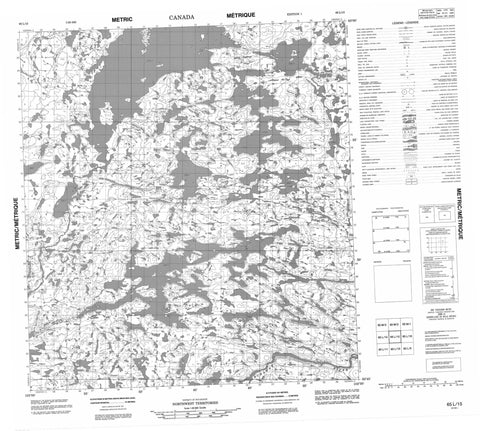 065L15 No Title Canadian topographic map, 1:50,000 scale