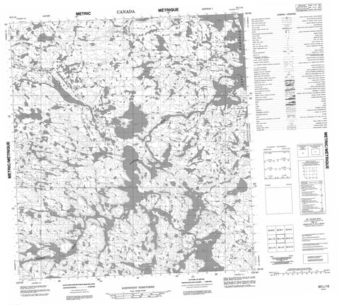 065L16 No Title Canadian topographic map, 1:50,000 scale
