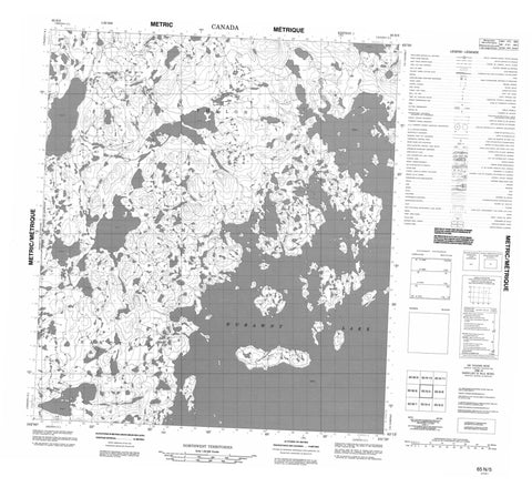 065N05 No Title Canadian topographic map, 1:50,000 scale